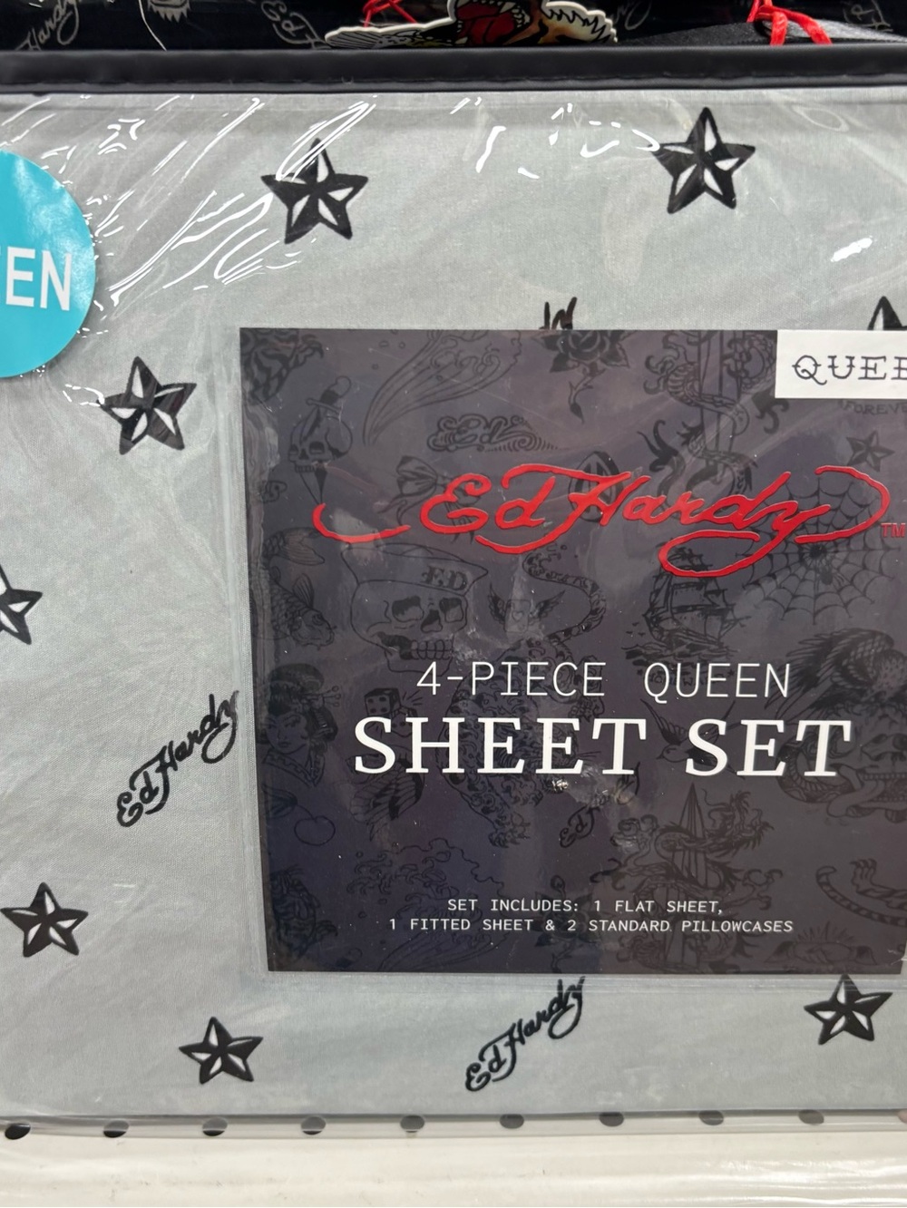 Ed Hardy Sheet & Pillow Sets-Various Colors/Themes - Queen